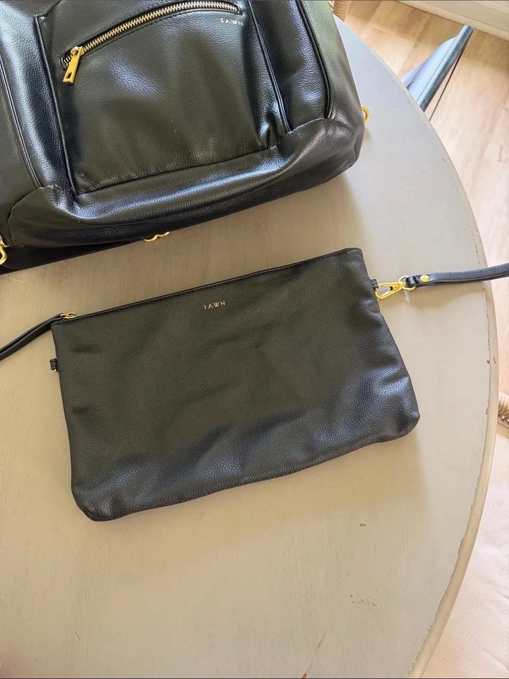 Fawn Design Black Original Diaper Bag